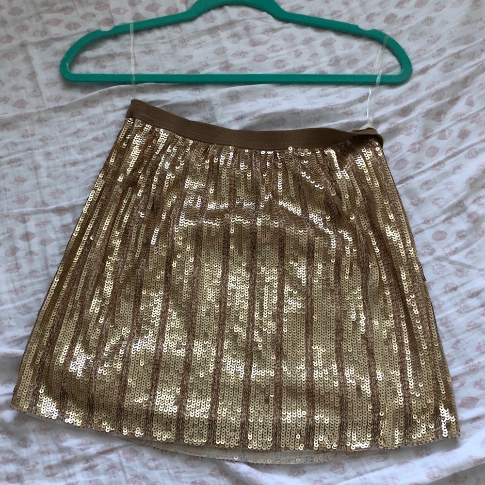Gold Sequin Skirt